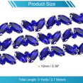 thumbnail image 2 of Cadena de Pedrería Unique Bargains 10 mm Azul Zafiro 3 Yardas, 2 of 8
