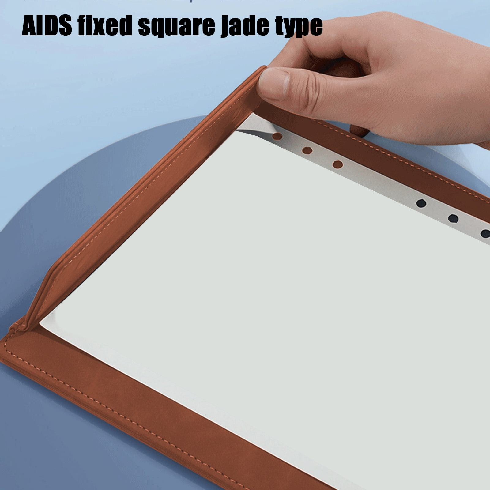 JilgTeok 2 Packs A4 Leather-Like Magnetic Clipboard Pad with Writing and Folder Clamp Document Organizer Writing Pad Business Card Holder for School Office Home
