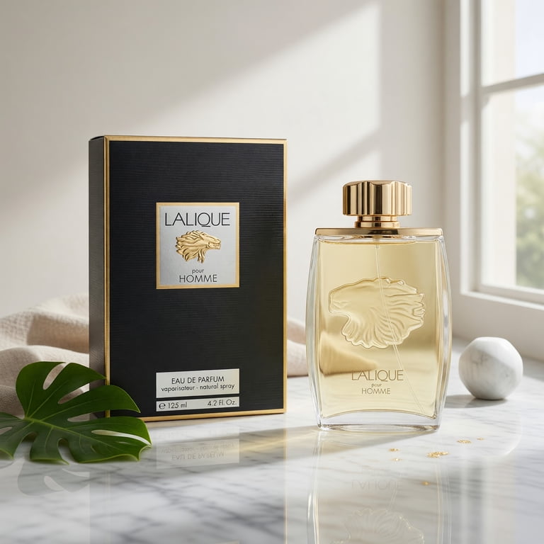 Lalique, for Men Eau de Parfum Spray, 4.2 oz, Woody Aromatic
