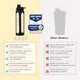 thumbnail image 3 of Asbirg 2.0 Fitness | Coctelera de proteínas hecha de vidrio | Coctelera de proteínas | Botella para beber | con Bola Espiral | 24 onzas (negro), 3 of 5