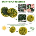thumbnail image 4 of Towallmark 2 PCS 21.7'' Artificial Topiary Balls UV Protected, Flower Topiary Balls Decorative Balls for Indoor Outdoor Decor, Wedding Decoration, Yellow, 4 of 7