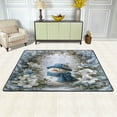 thumbnail image 3 of Area Rugs 72"x48" Indoor Non-Slip Wear Resistant Floor Mats Soft Large Carpets for Living Room Bedroom Home Decor Washable Rug Snowman Among Silver Needles, 3 of 7