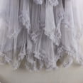 thumbnail image 4 of Women's High Waisted Tulle Maxi Skirt Multi Tiered Layered Mesh A-Line Long Skirt Ruffle Trim Flowy Elegant Princess Skirt For Photography Party Wedding, 4 of 5