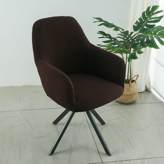 XmhyTop-A Swivel Armchair Accent Dining Chair Cover for Office with arms for Living Room,B06