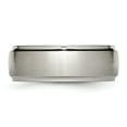 thumbnail image 4 of Titanium 8mm Satin Mens Wedding Ring Band Size 14, 4 of 4