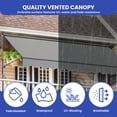 thumbnail image 5 of ModFusion Gray 10' x 4' Patio Awning, Adjustable Height, UV/Waterproof, Aluminum Frame, Portable & Durable, 5 of 8
