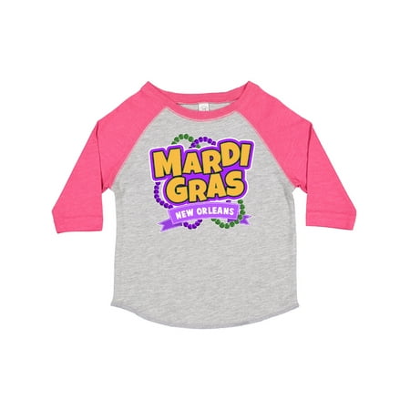 

Inktastic Mardi Gras New Orleans with Beads Gift Toddler Boy or Toddler Girl T-Shirt