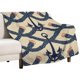 thumbnail image 1 of Manta para cama con diseño de ancla náutica vintage, cálida, acogedora y ligera, de 70 x 80 pulgadas, para cama, sofá, regalo para adultos y niños, cumpleaños, sin desprendimiento ni formación de, 1 of 8