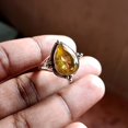 thumbnail image 4 of Citrine Ring, 925 Silver Ring, Dainty Ring, Women Ring, Gemstone Ring, Citrine Jewelry, Handmade Ring, Statement Ring, Boho Ring, 4 of 10