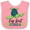 Pink and White, variant on Inktastic Key West, Florida Happy Sea Turtle Boys or Girls Baby Bib
