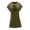 thumbnail image 3 of Vestido corto de verano para mujer, vestido casual de mujer para vacaciones, viajes. S, 3 of 7