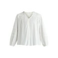 thumbnail image 5 of Time and Tru Women's Lace Inset Blouse with Long Sleeves, Sizes XS-XXXL, 5 of 5
