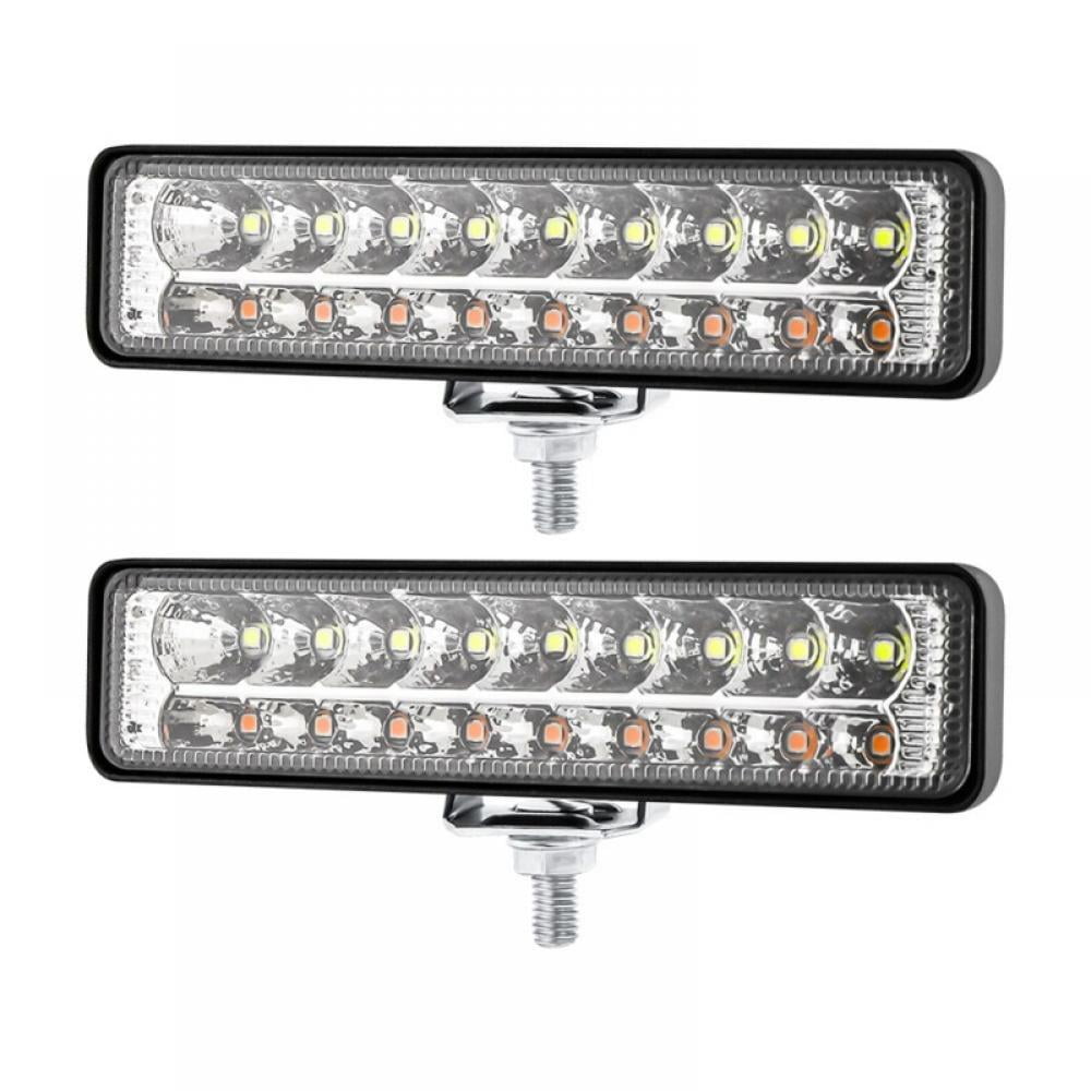 Automobile One Line Led Working Light White Yellow Two Color 18 Led Day Light