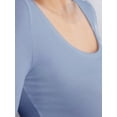 thumbnail image 4 of Emmalise Women’s Long Sleeve Scoop Neck Fitted Top Calming Pastel and Earth Tones Pack 1X, 4 of 4