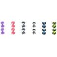 thumbnail image 2 of 6 Pairs Acrylic Ear Screw Fit Gauges Tunnels Earrings 3mm-8mm 4mm, 2 of 6