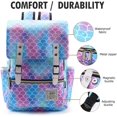 thumbnail image 2 of CHL-Slim Laptop Backpack College Student School Bag Travel Rucksack Daypack Mermaid, 2 of 4