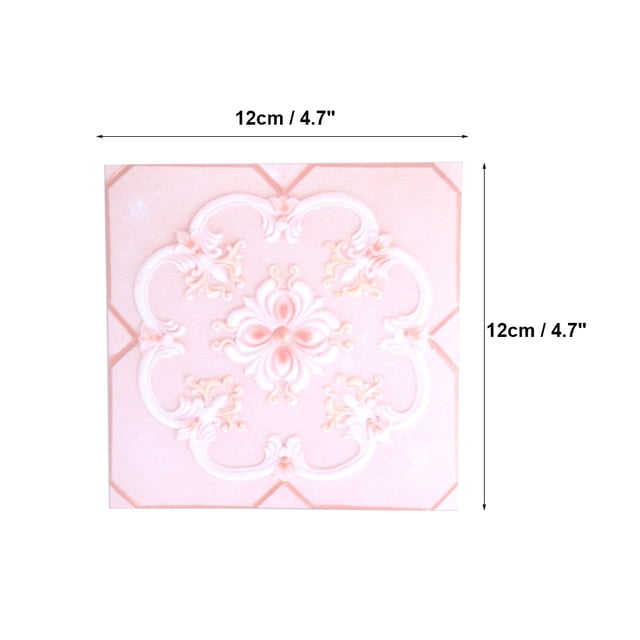 10 Uds Pegatinas de Cerámica Autoadhesivas PVC ANGGREK Vintage 12cm X 12cm