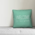 thumbnail image 2 of Creative Products Welcome to Our Porch Thin Script Mint 16x16 Indoor / Outdoor Pillow, 2 of 2