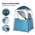thumbnail image 2 of Ktaxon Camping Shower Tent, Waterproof Pop Up Single Changing Tent, Portable Dressing Room, Outdoor Privacy Tent for Beach, HIking, Photography Studio, Blue & White, 2 of 7