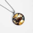 thumbnail image 4 of Honeybee Glass Design Circular Pendant Necklace - Stunning Jewelry for All Occasions, 4 of 5