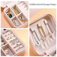 thumbnail image 3 of Yunuqso Mini Jewelry Travel Case,Small Travel Jewelry Organizer, Portable Jewelry Box Travel Mini Storage Organizer Portable Display Storage Box For Rings Earrings Necklaces s, 3 of 6