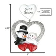 thumbnail image 6 of Personalized Wedding Ornaments - Mr Mrs Ornaments 2024 - Cute Just Married Snowman Ornament, Our First Christmas Married Ornament, Newlywed Christmas Ornament 2024- Free Customization, 6 of 10