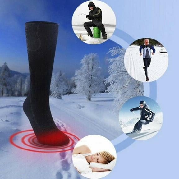 Clearance! Heated Socks for Men Women, Electric Battery Warm Winter Socks,Cold Weather Thermal Heating Socks Foot Warmers for Hunting Skiing Camping