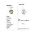 thumbnail image 2 of Alno A6929-38-BARC Ornate 1-1/2 Inch Cabinet Knob Barcelona, 2 of 2
