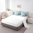 thumbnail image 5 of Feelyou 3D Pelicans Kids Bedding Comforter Set 7pcs, Blue Wooden Plank King Bedding Sets, 5 of 8