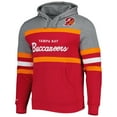 thumbnail image 2 of Men's Mitchell & Ness Red/Heathered Gray Tampa Bay Buccaneers Head Coach Pullover Hoodie, 2 of 3