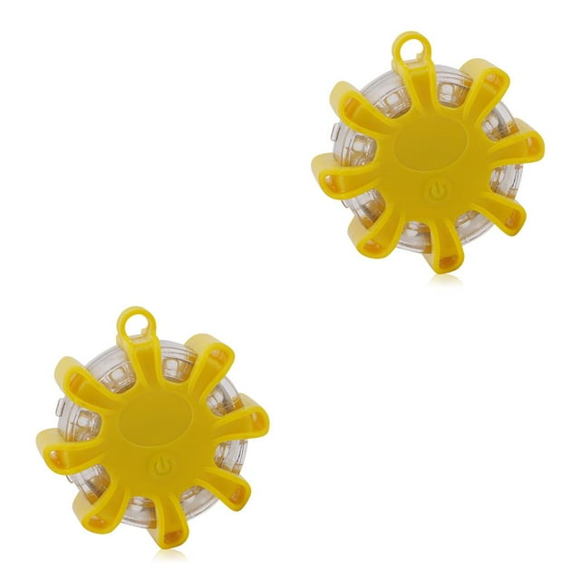 Sonducket Luz de trabajo de emergencia LED portátil para carretera, luces de seguridad de rescate de brillo potente, accesorios de linterna de Amarillo 2piezas