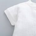 thumbnail image 6 of peqiut Baby Boys Summer Clothes Sets Outfits 0M 6M 12M 18M 2T 3T Ribbed Short Sleeve Striped Shorts Outfits Clothes, 6 of 7