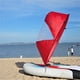thumbnail image 3 of Yuarrent Kayak plegable, de viento, barco portátil, tabla de surf, toldo a favor del viento, extraíble, accesorios para equipos de windsurf Deportes acuáticos rojo, 3 of 6