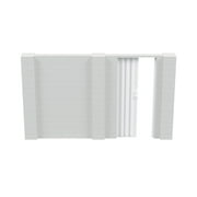 EverBlock 12’ x 7’ Wall Kit with Accordion Door | 3’ x 7’ Doorway | Modular Building Blocks | Wall Display System | Room Divider & Partition | Easy to Connect & Reuse | Indoor & Outdoor Use