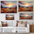 thumbnail image 4 of Designart "Blooming Tangerine Tango" Flower Floater Framed Wall Decor, 4 of 5