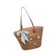 thumbnail image 5 of Bolso de mano tejido para mujer, cómodo, informal, portátil, bolso de hombro para cumpleaños Caqui, 5 of 9