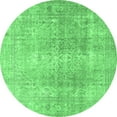 thumbnail image 1 of Ahgly Company Indoor Round Persian Emerald Green Traditional Area Rugs, 4' Round, 1 of 4