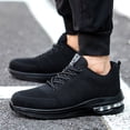 thumbnail image 4 of Zapatos de trabajo unisex Zapatos de deporte transpirables con punta de acero Zapatos de seguridad (38 negro) Ehuebsd Tenis De Mujer Tenis De Hombre, 4 of 5