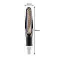 thumbnail image 3 of 2/4 Pack Motorcycle LED Turn Signal Lights Amber White Flowing DRL For Universal Cruisers Choppers Bobbers Cafe Racers, 3 of 8
