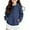 Navy-2, variant on Girls Hoodie Blue Zip Up Hoodie Lightweight Long Sleeve Hoodies Winter Clothes Size 7-8 Years Girls Clothes