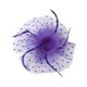 thumbnail image 1 of Qarigey Sombrero de red con lazo de flores para mujer, pinza para el pelo para dama de honor, accesorios para fiesta de boda, tocado con pinza Sombreros Púrpura, 1 of 6