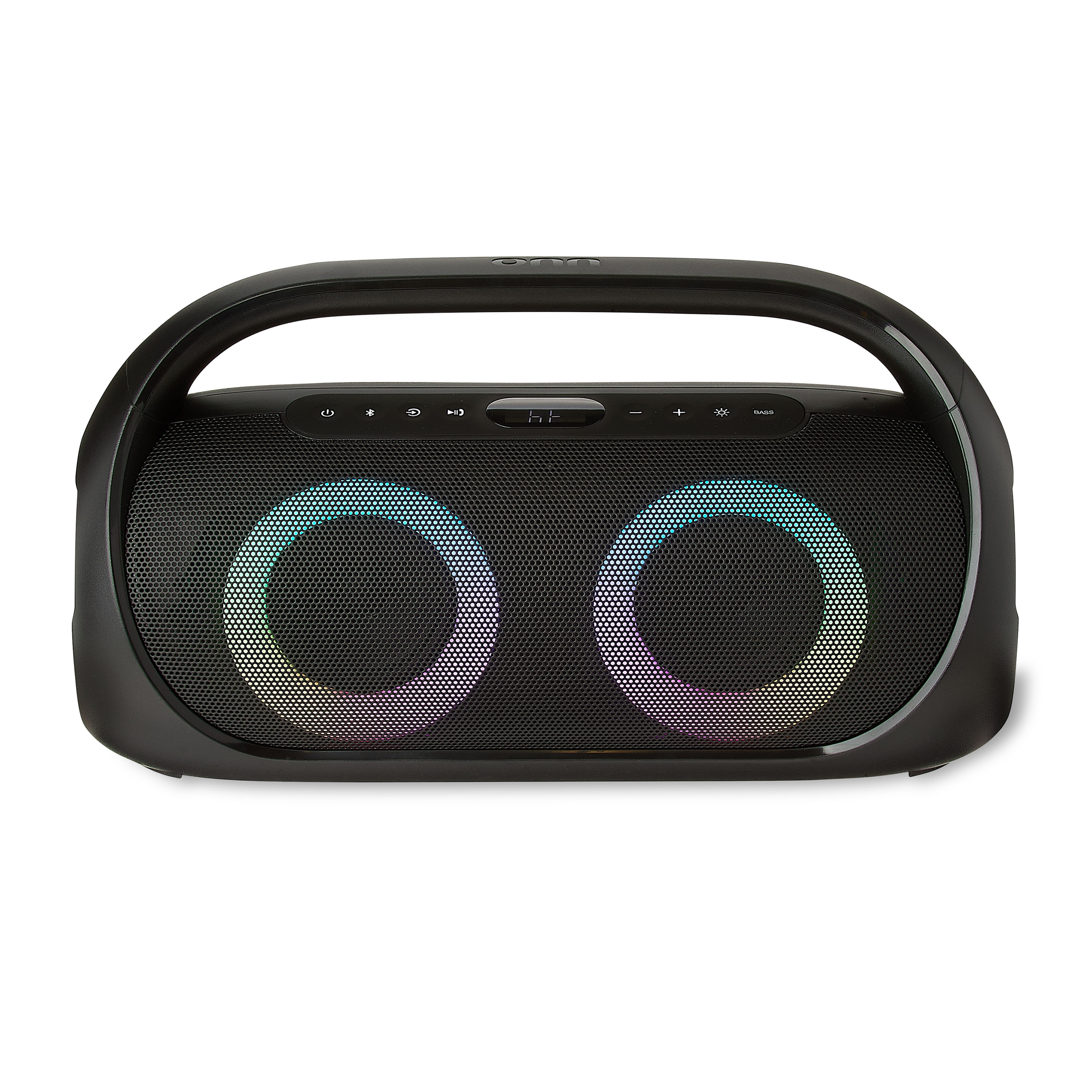 Boombox FM portátil onn con iluminación LED 6