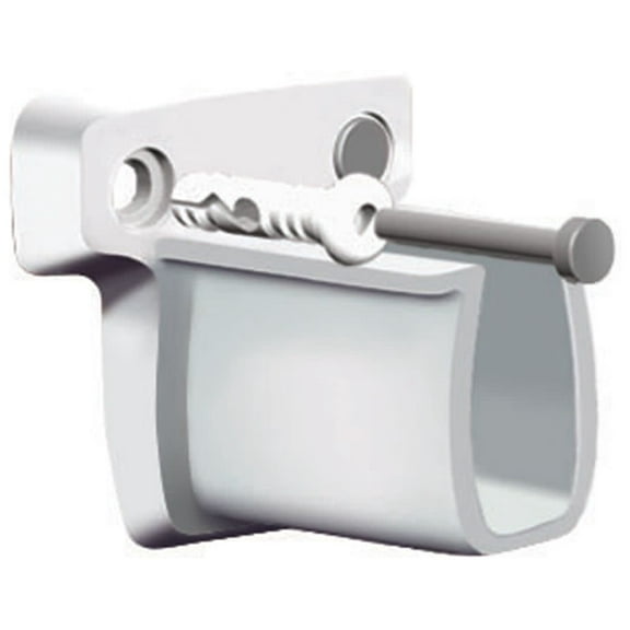 Closetmaid 2194100 Fixed Mount Wire Shelving Pre-Loaded Low-Profile Side Wall Bracket -