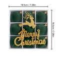 thumbnail image 3 of Flocked Christmas Ornaments Balls 9PCS/6cm Shatterproof Hanging Christmas Tree Decorations Ball, 3 of 9