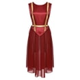 thumbnail image 3 of Yartina Tunique de Danse Sans Manches pour Femmes, Performance de Danse Lyrique Bordeaux L, 3 of 7