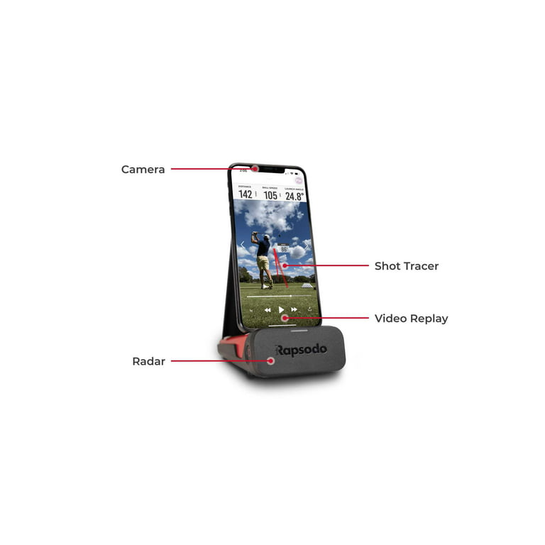Rapsodo Mobile Launch Monitor for Golf Indoor and Outdoor Use with GPS  Satellite View and Professional Level Accuracy, iPhone & iPad Only 
