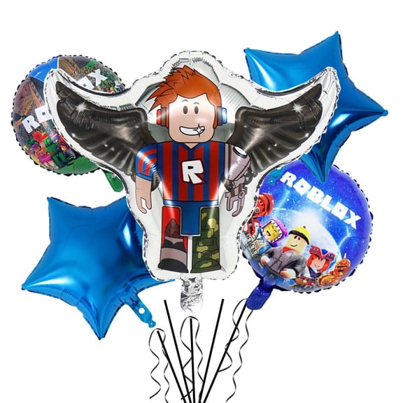 Roblox Birthday Party Balloons Foil,  5PCS