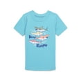 thumbnail image 4 of Wonder Nation Toddler Short and Long Sleeve Cotton Pajama Set, 3-Piece, Sizes 12M-5T, 4 of 4