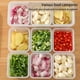 thumbnail image 5 of Wosthever Caja de almacenamiento de mantenimiento fresco apilable 3 compartimentos de cavidades contenedor de plástico lavable caja de conservación de Organizadores de utensilios de cocina Wosthever HA065166-00, 5 of 6