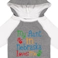 thumbnail image 4 of Inktastic My Aunt in Nebraska Loves Me Boys or Girls Long Sleeve Baby Bodysuit, 4 of 5